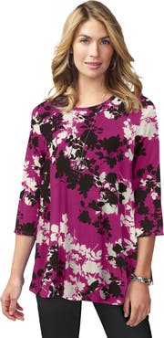 Jessica London Stretch Knit Swing Tunic