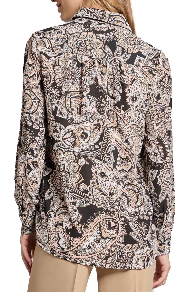 Jones New York Paisley Long Sleeve Tunic Top, Alternate, color, 