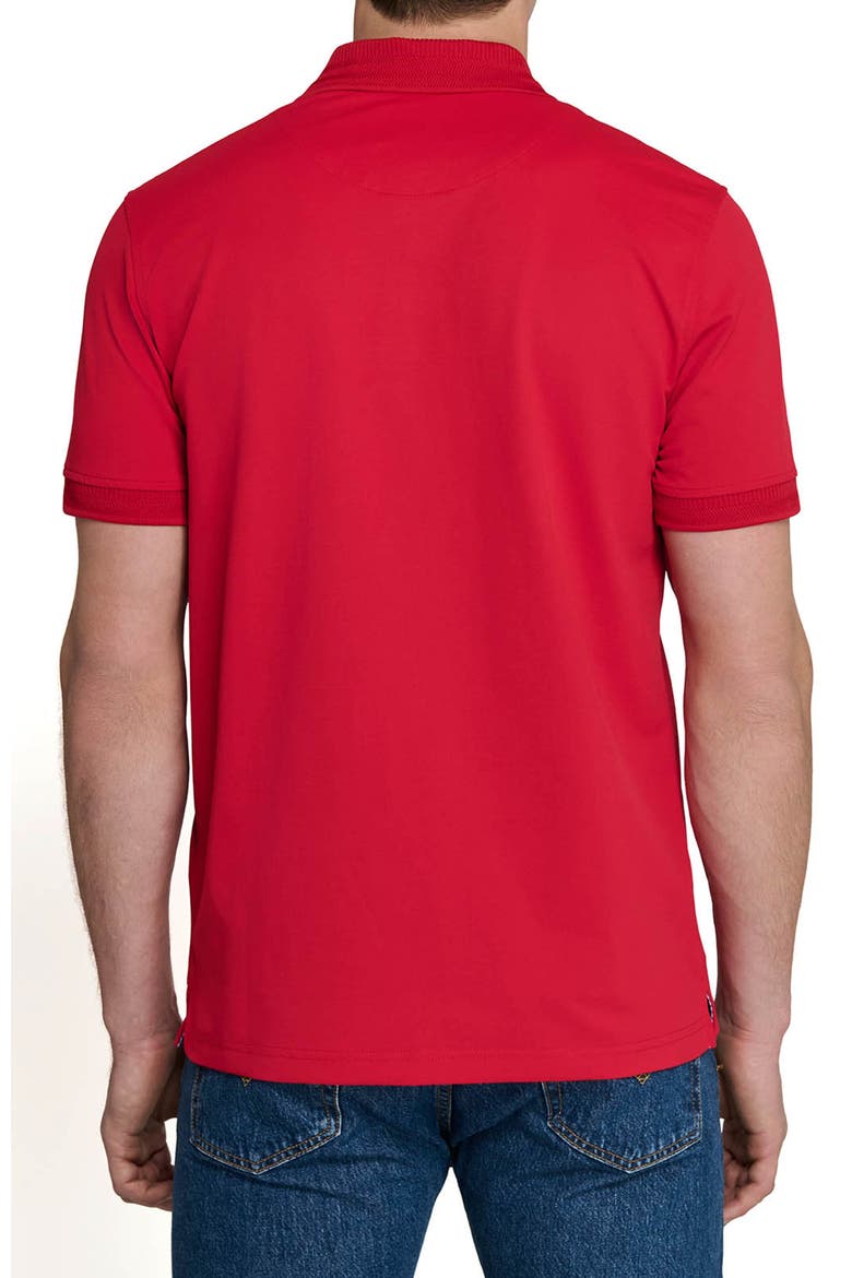 Slim Fit Short Sleeve Solid Polo, Alternate, color, RED