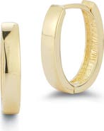 Ember Fine Jewelry Oval Huggie Hoop Earrings