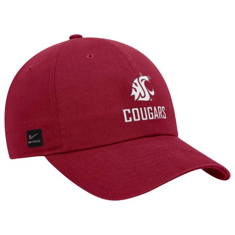 Men's Nike Crimson Washington State Cougars 2025 On-Field Club Adjustable Hat