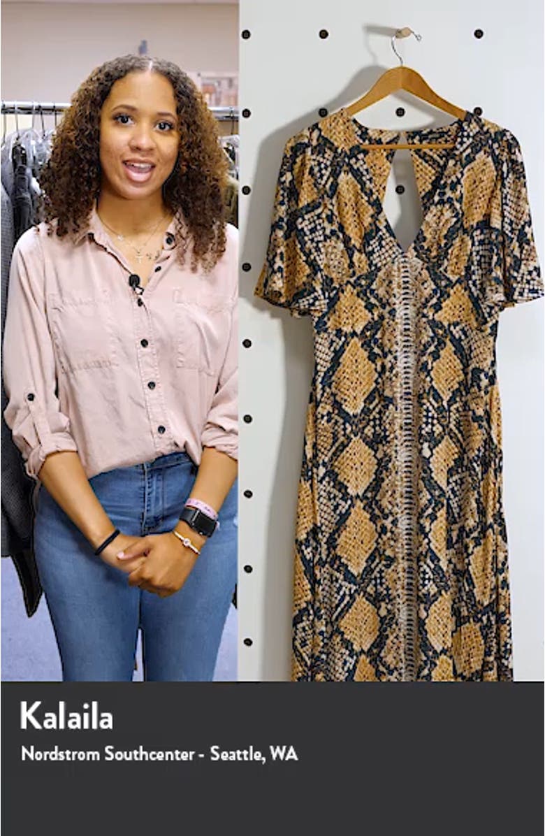 Zelda Open Back Midi Dress, sales video thumbnail