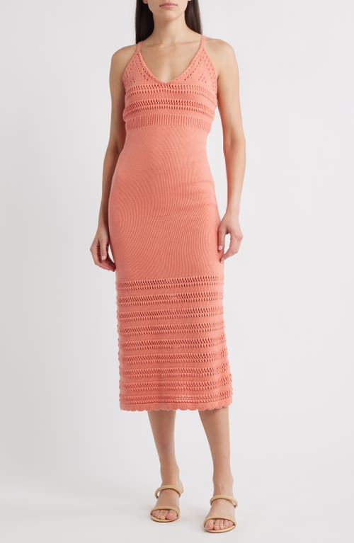 Cleobella Millicent Knit Midi Dress In Orange