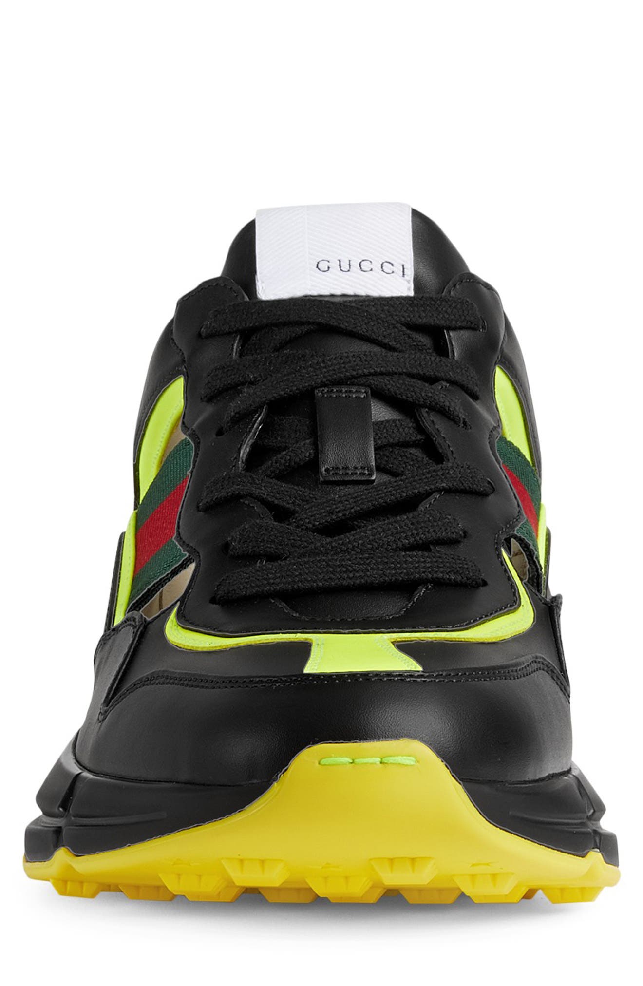 Gucci Rhyton Cutout Low Top Sneaker, Alternate, color, 