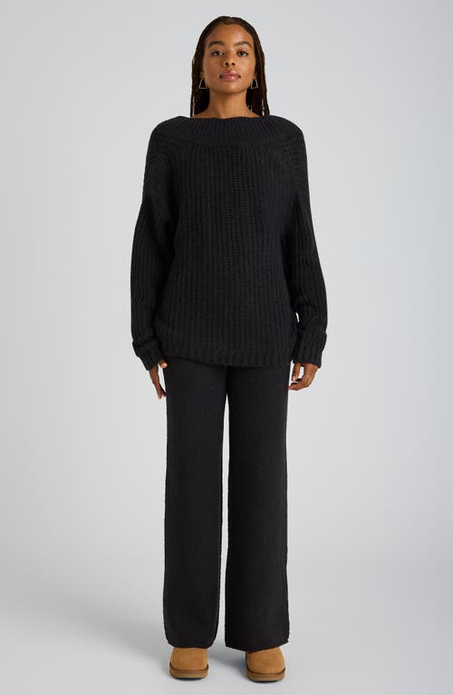 Florence By Mills Open Back Reversible Sweater In Black