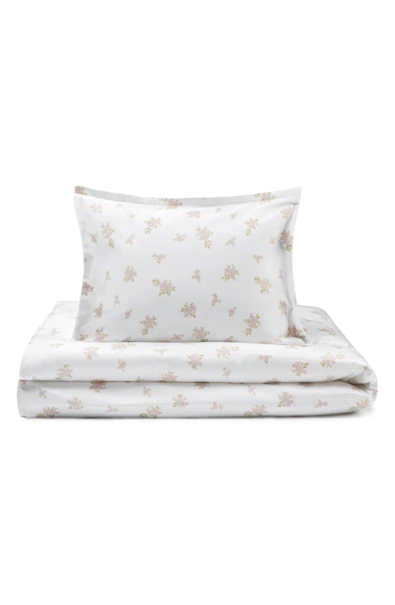 Domani Home Jardin Crib Duvet Cover, Alternate, color, Pink