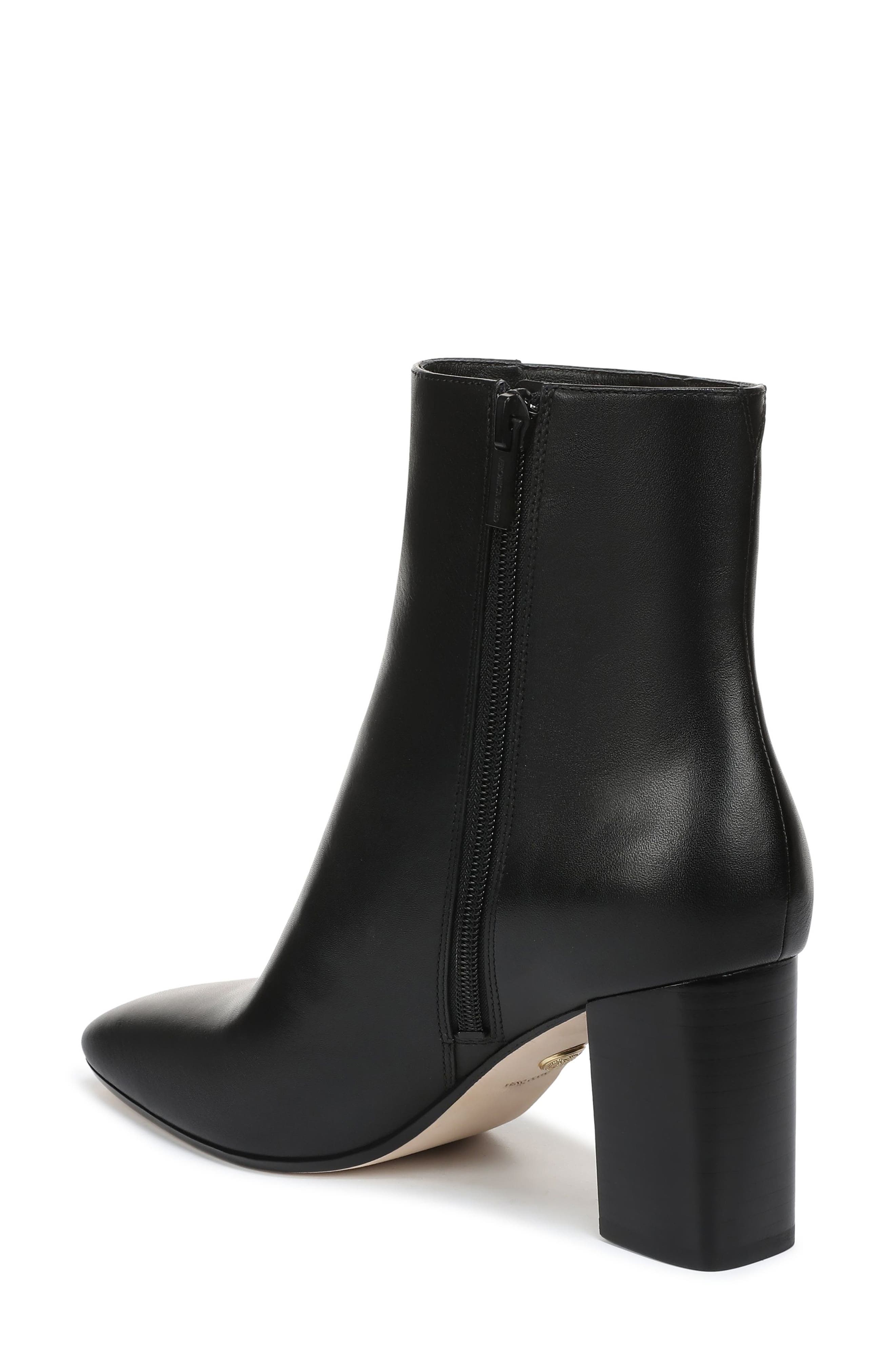 Cassina Block Heel Bootie, Alternate, color, BLACK LEATHER