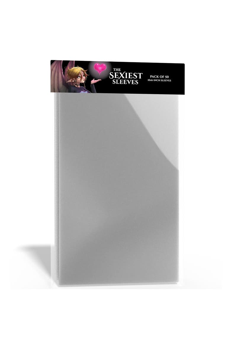 The Sexiest Sleeves 50 Pack, 10x6 Inches, XL Size, Clear Card Sleeves, Alternate, color, Clear