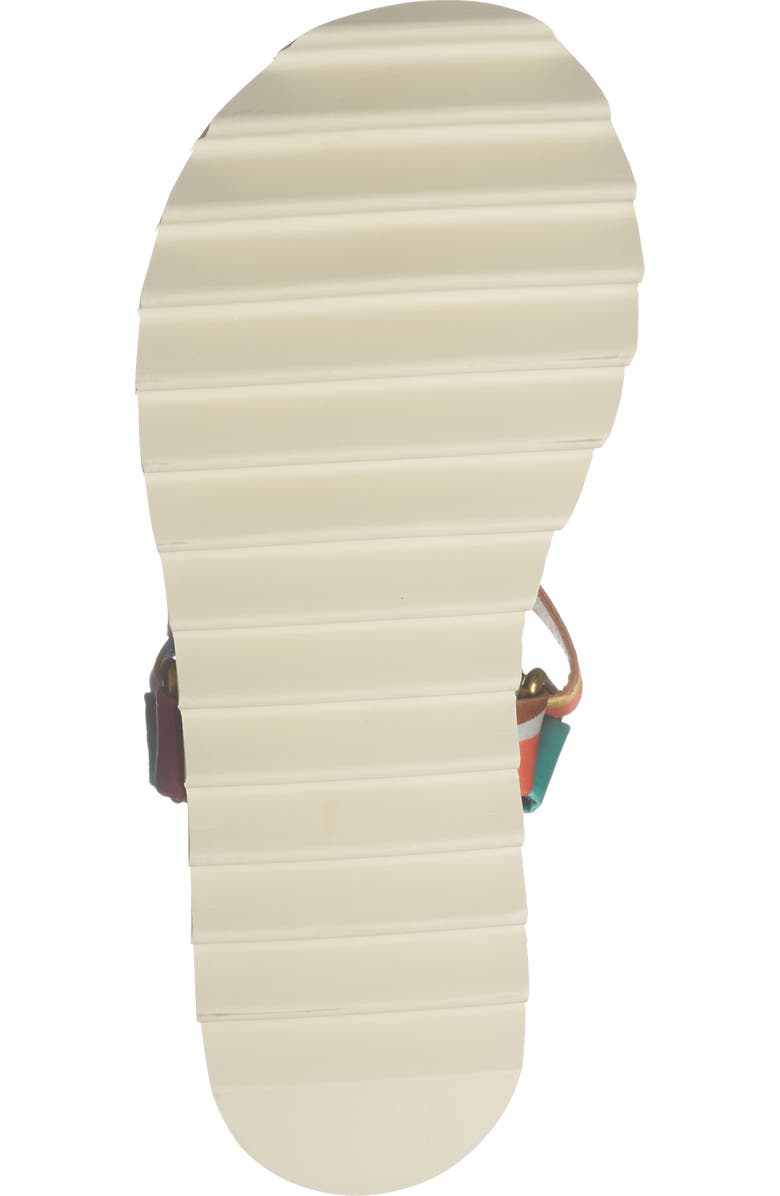 Kurt Geiger London Orion Flatform Sandal, Alternate, color, Ivory Multi