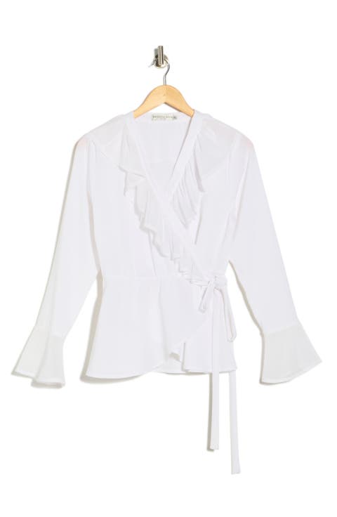 Ruffle Wrap Top