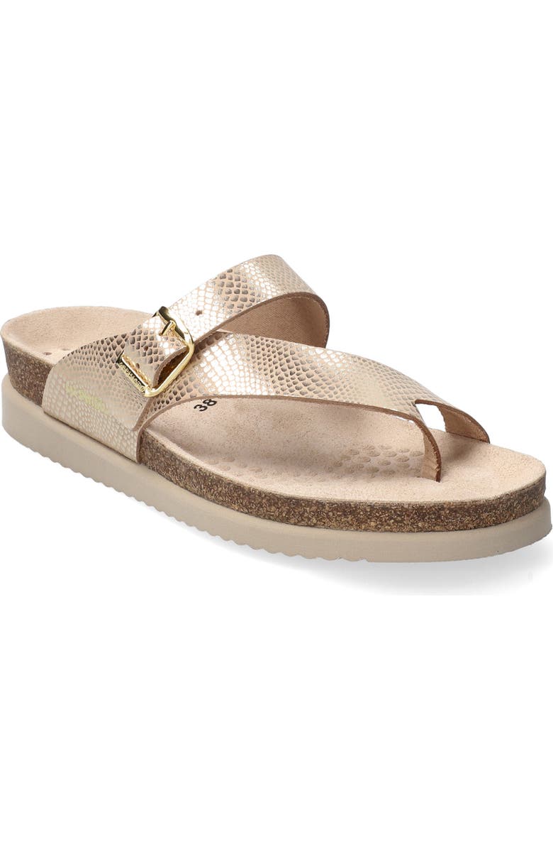 Mephisto Helen Toe Loop Sandal, Main, color, Light Sand Havana