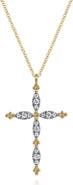 Gabriel & Co. Bujukan Diamond Cross Pendant Necklace