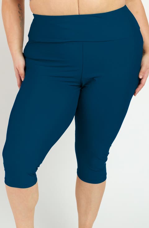 Plus Size Capri Swim Leggings