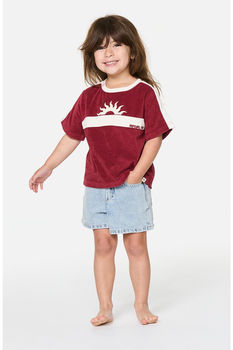 Kids' Road Trip Cotton Terry T-Shirt, Alternate, color, PLUM