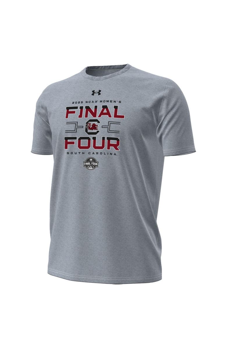 Under Armour Men's Under Armour Gray South Carolina Gamecocks 2025 NCAA Women's Basketball Tournament March Madness Final Four Locker Room T-Shirt, Alternate, color, 
