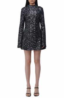 Simkhai Safia Sequin Long Sleeve Minidress