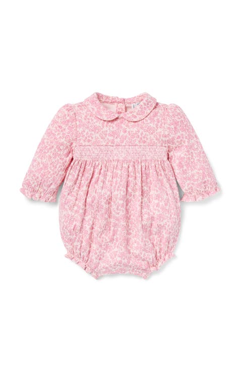 Baby Ditsy Floral Smocked Romper (Infant)