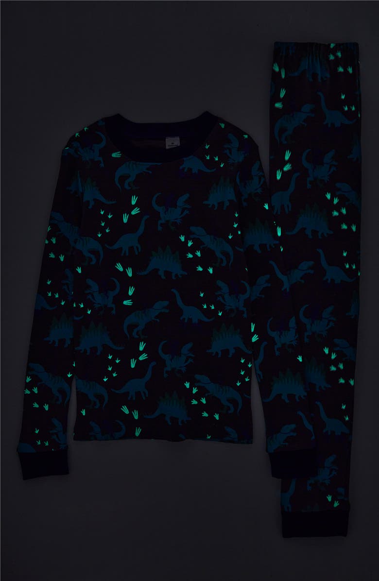 Tucker + Tate Kids' Glow In The Dark Fitted Two-Piece Pajamas, Alternate, color, 