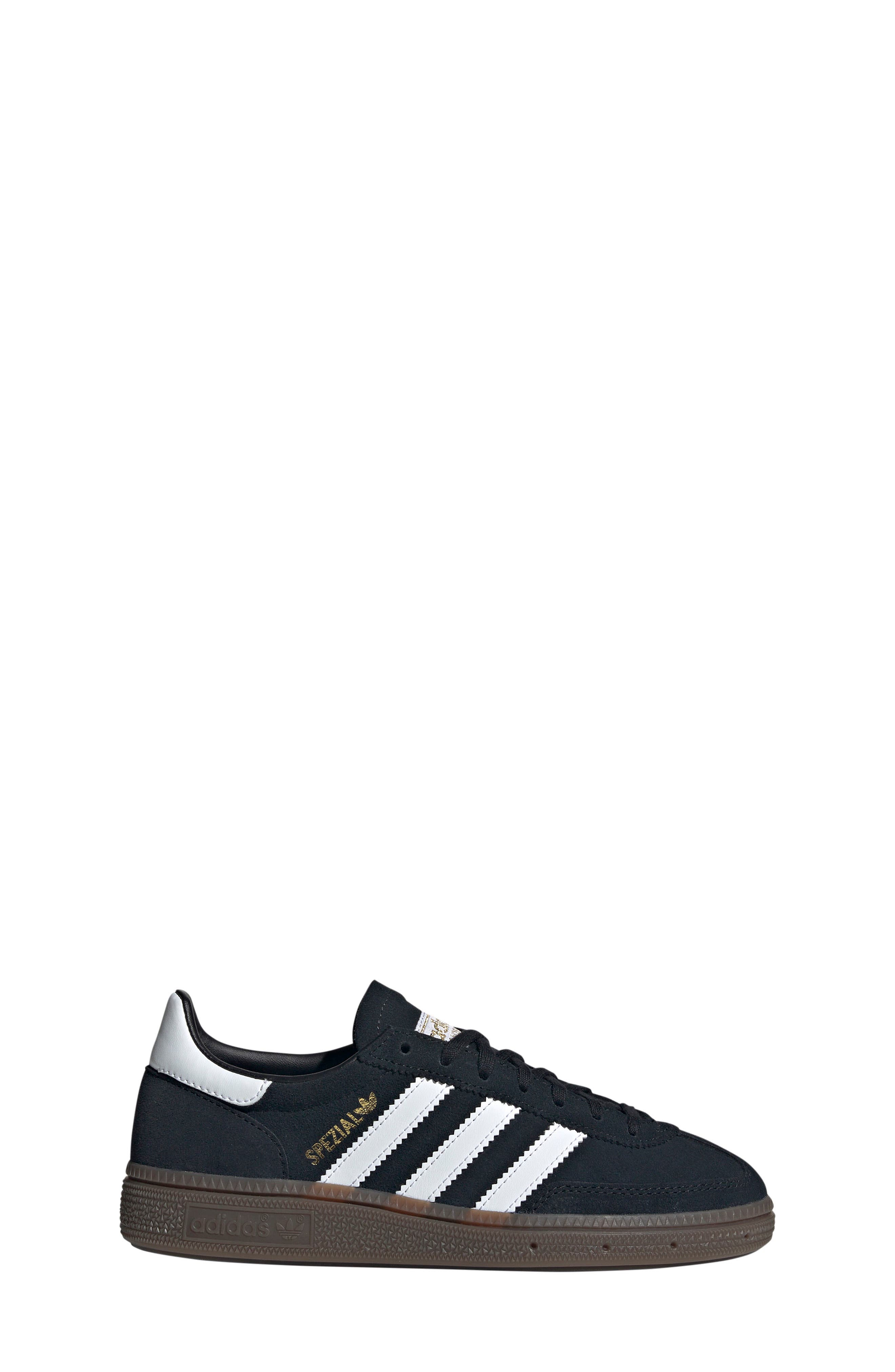 adidas Kids
 Handball Spezial Sneaker, Alternate, color, Black/ White/ Gum