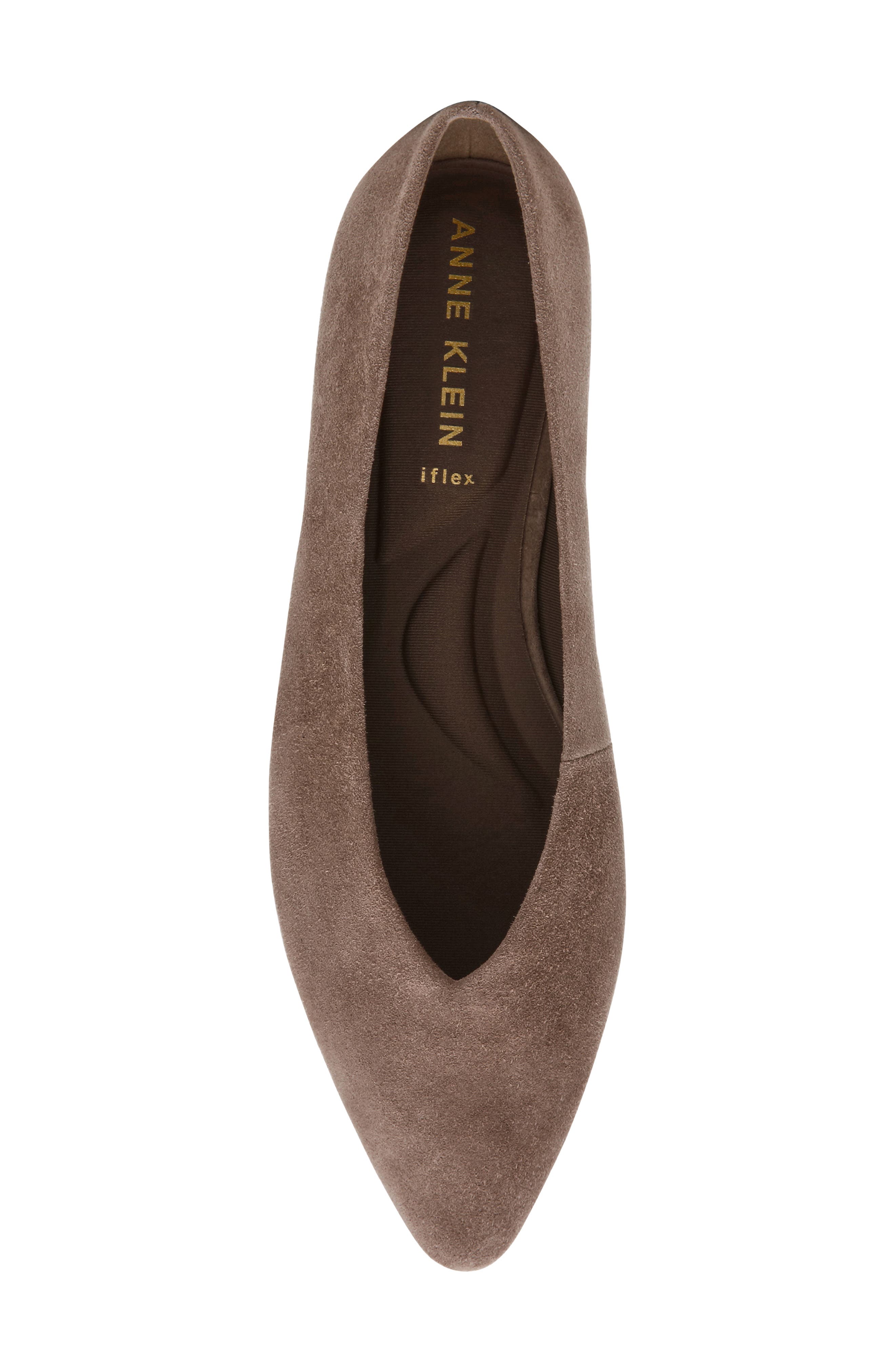 Dakota Skimmer Flat, Alternate, color, TAUPE SUEDE