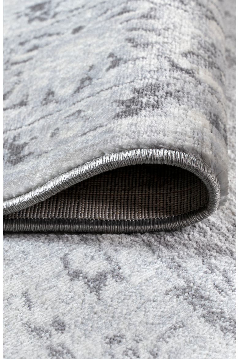 Lotus Modern Persian Floral Area Rug, Alternate, color, Gray