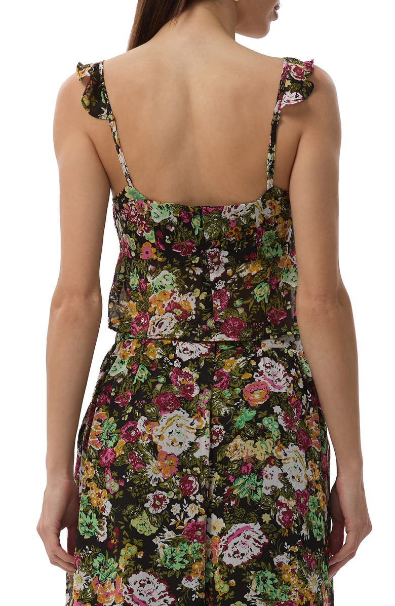 AFRM Aisha Floral Ruffle Shoulder Camisole, Alternate, color, Vintage Floral