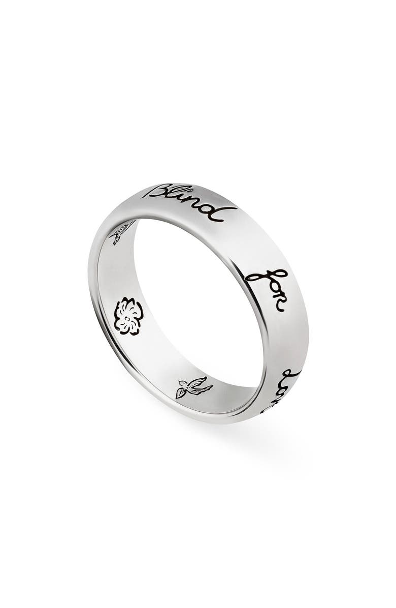 Gucci Blind for Love Ring, Main, color, Sterling Silver