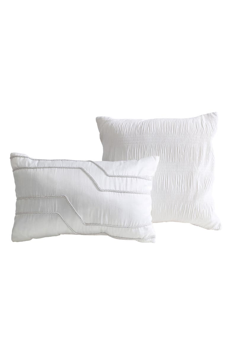 Tahari Blanc 5-Piece Queen Comforter Set, Alternate, color, Bright White