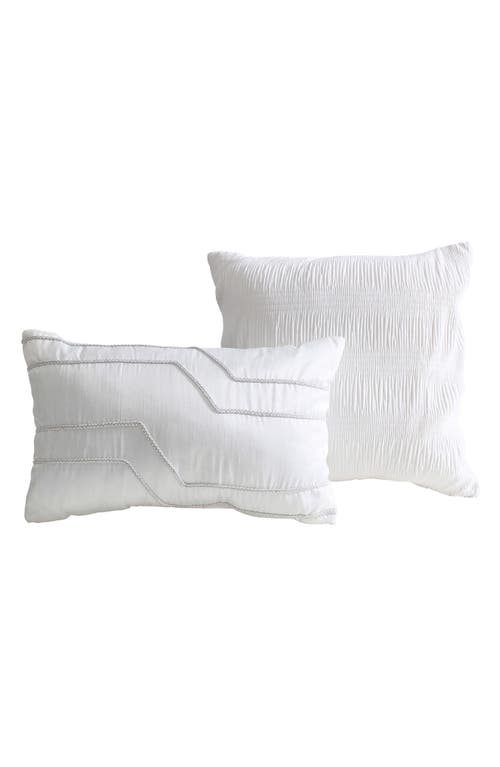 Tahari Blanc 5-piece Queen Comforter Set In Bright White