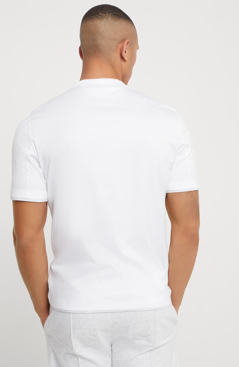 Brunello Cucinelli T-shirt with faux-layering, Alternate, color,