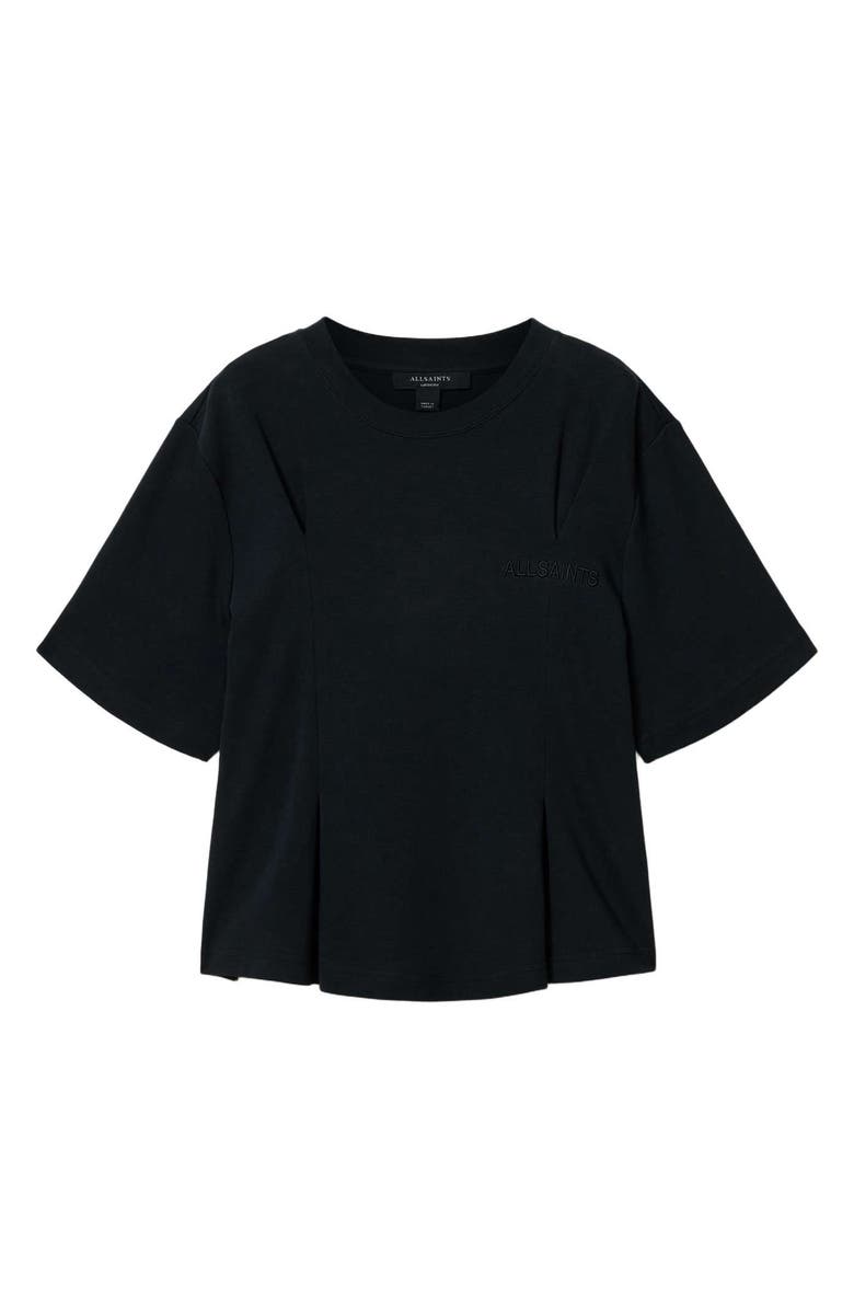 AllSaints Sofia Lisa Boxy Cotton Graphic T-Shirt, Alternate, color, Black