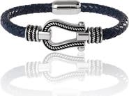 Lucky Brand Horseshoe Navy Cord Bracelet