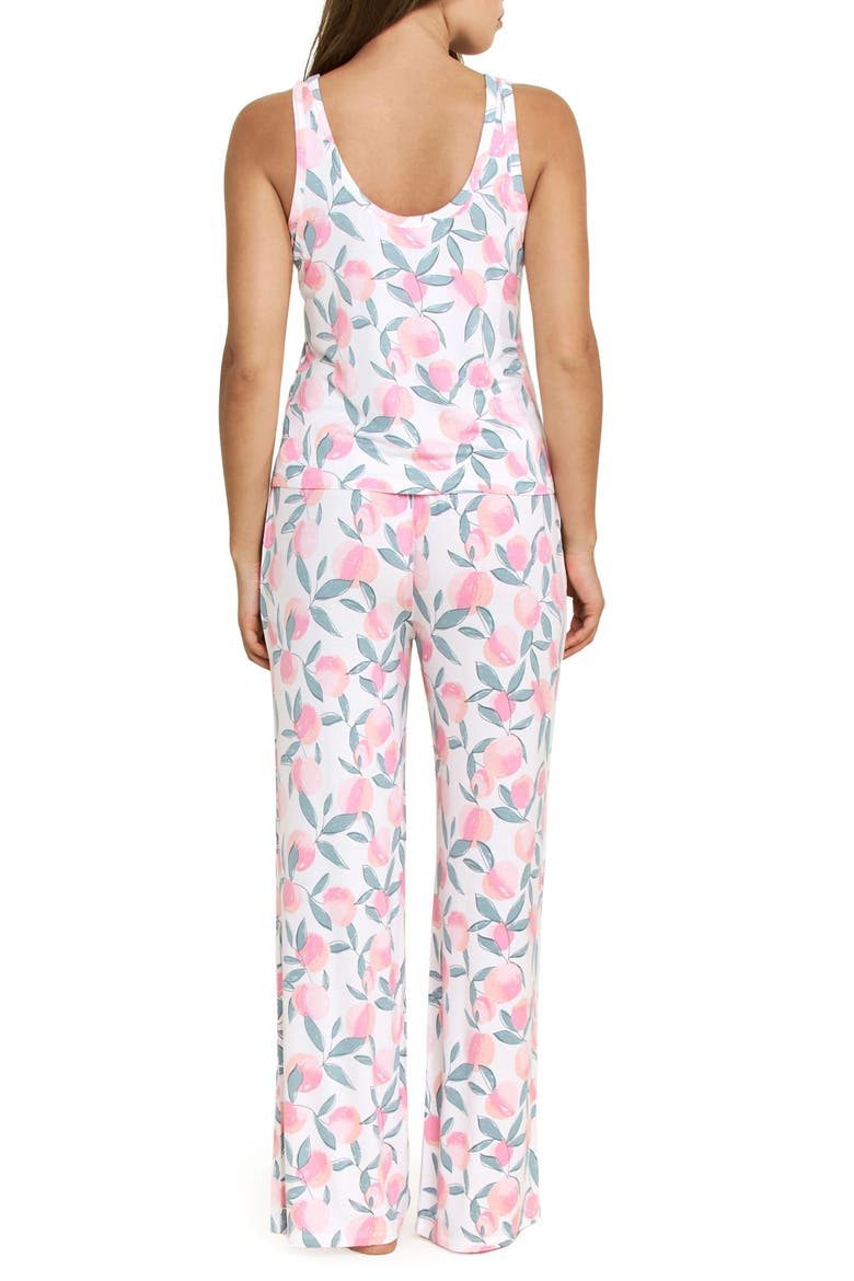 All American Tank Pajamas, Alternate, color, IVORY PEACH BLOOMS