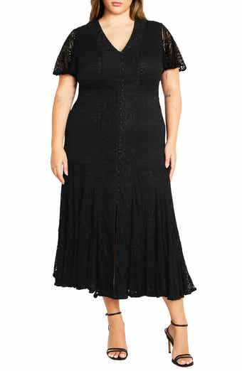 City Chic Christa Lace Shift Dress