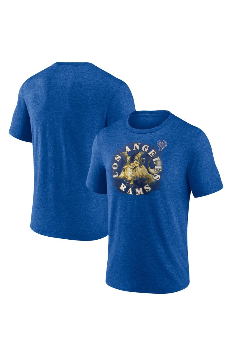 FANATICS Men's Fanatics Branded Heathered Royal Los Angeles Rams Sporting Chance T-Shirt, Main, color, Heather Royal