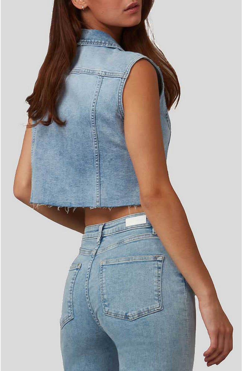 Lola Jeans Gabbie Cropped Denim Vest, Alternate, color,