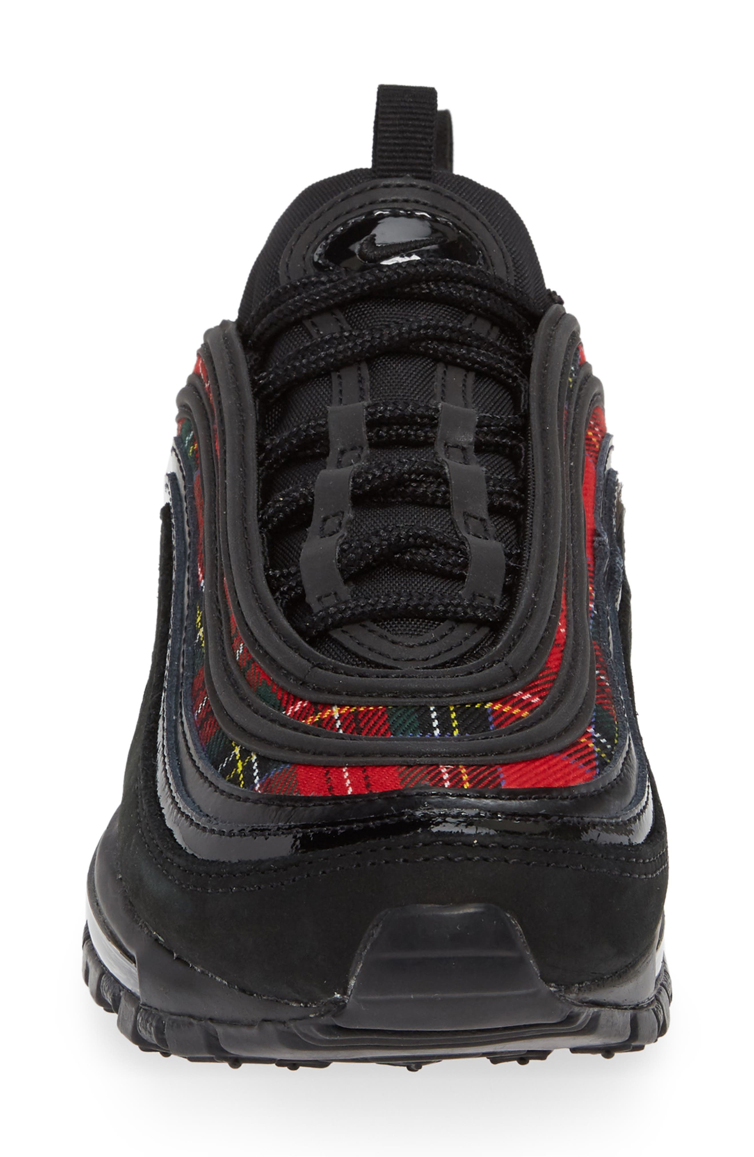 Air Max 97 SE Sneaker, Alternate, color, BLACK/ BLACK/ UNIVERSITY RED