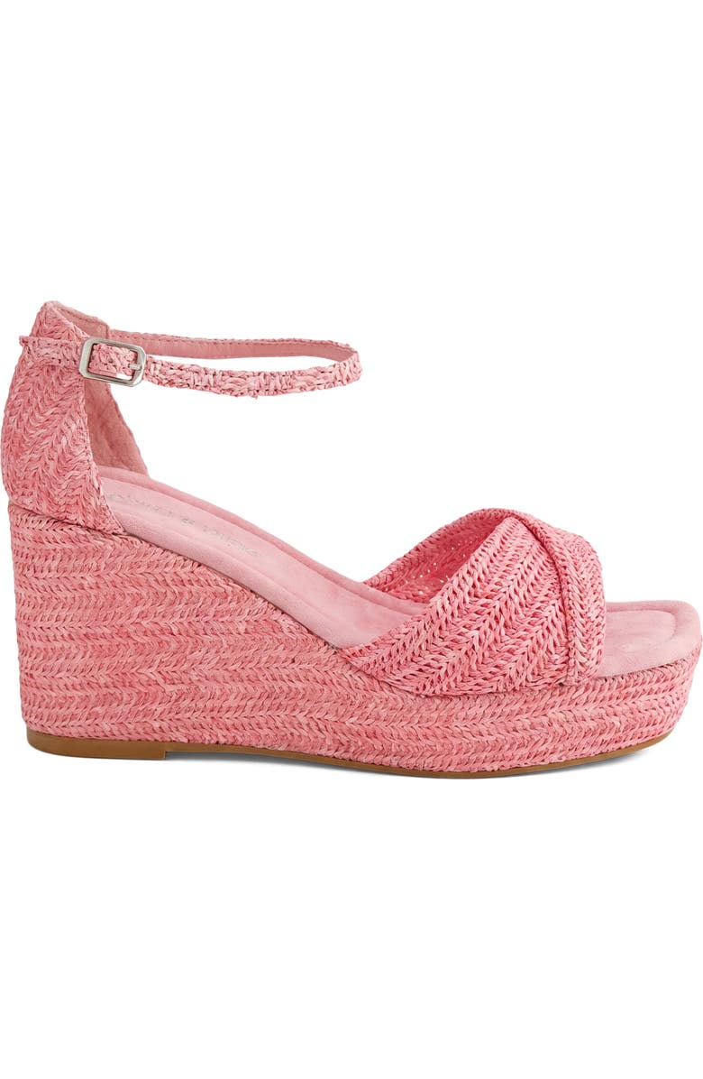 DJANGO AND JULIETTE Cotton Wedge Heel, Alternate, color, Pink Raffia
