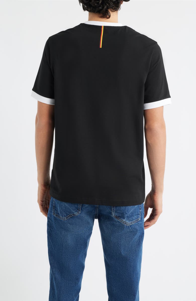 BOSS Lux Stretch Cotton Graphic T-Shirt, Alternate, color, Germany / Black