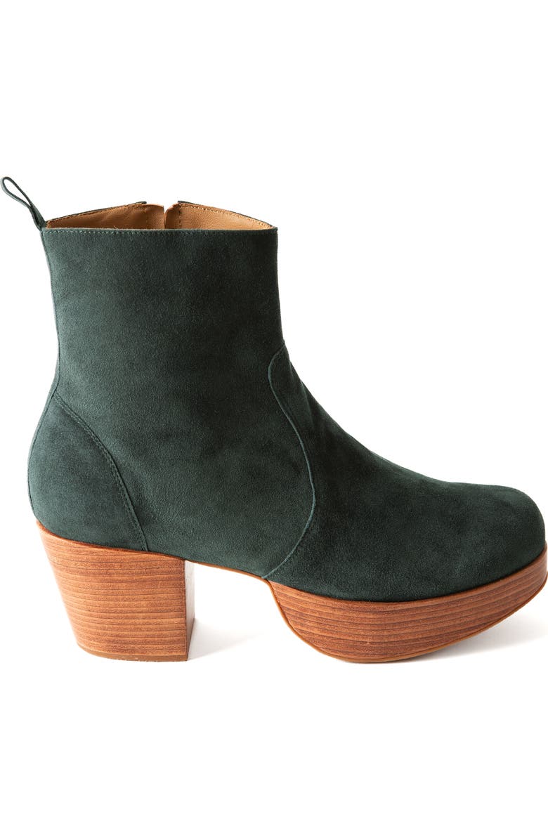 Fortress Charli Suede Platform Clog Boot, Alternate, color,