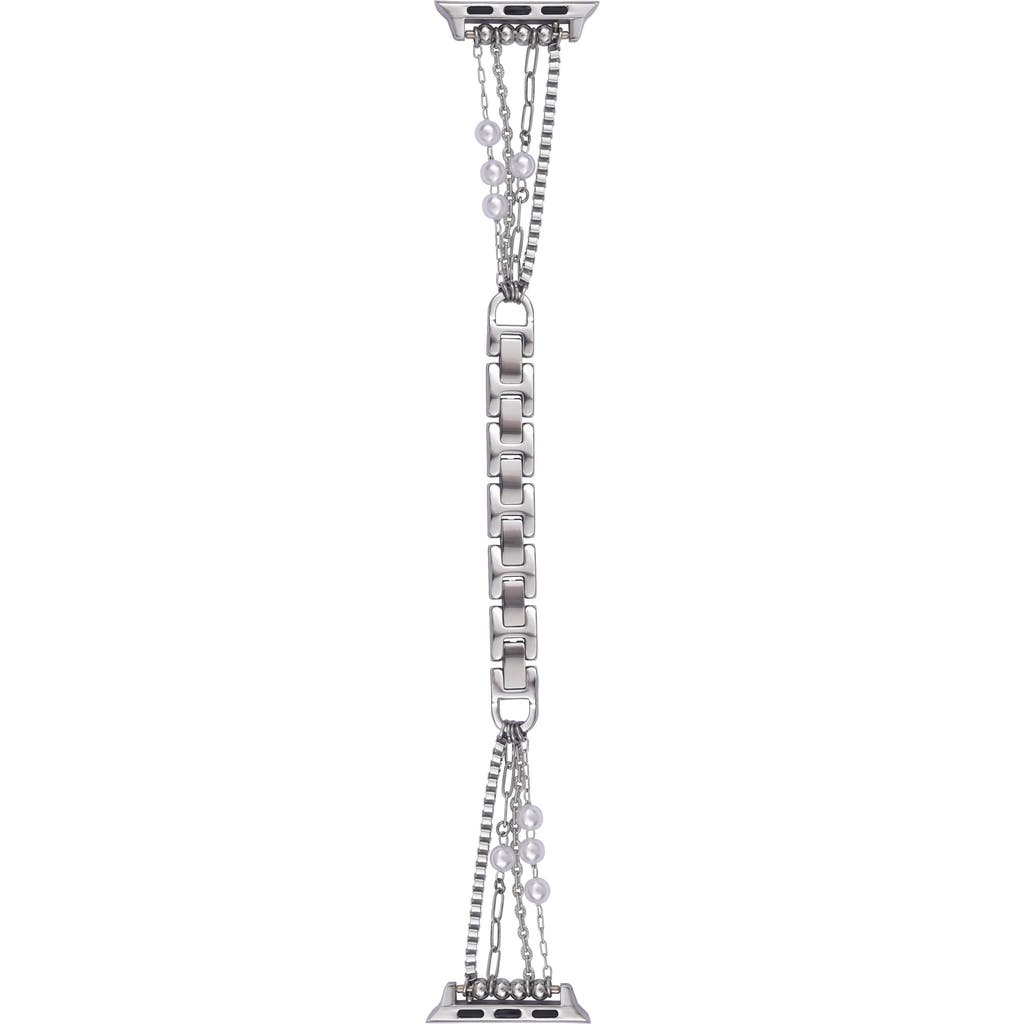 The Posh Tech Cape Stainless Steel Apple Watch® Watchband In Silver