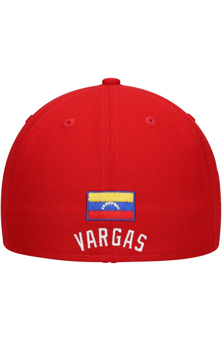 RINGS & CRWNS Men's Rings & Crwns Red Vargas Campeones Team Fitted Hat, Alternate, color, Red