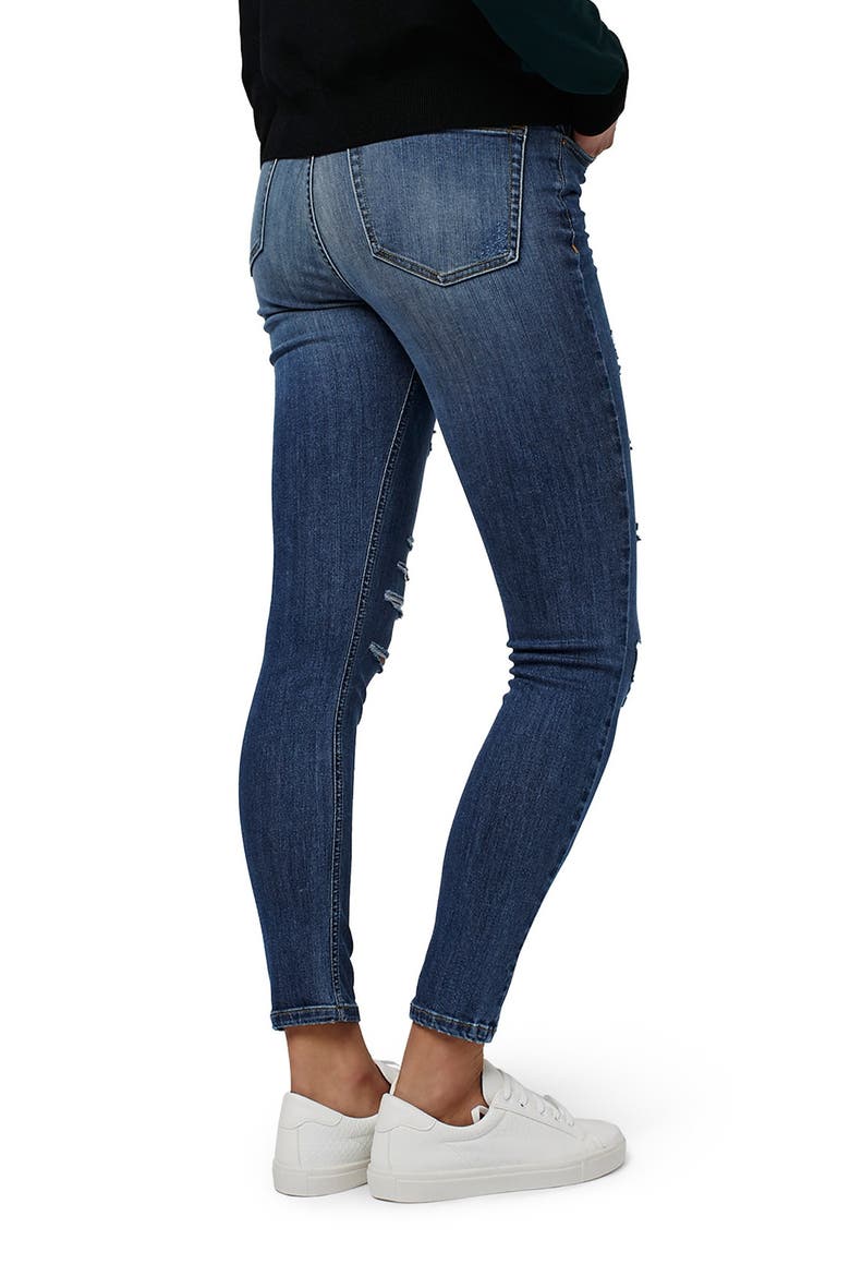 Jamie Ripped High Rise Skinny Jeans, Alternate, color, BLUE