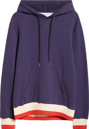 Golden Goose Journey Stripe Trim Graphic Hoodie