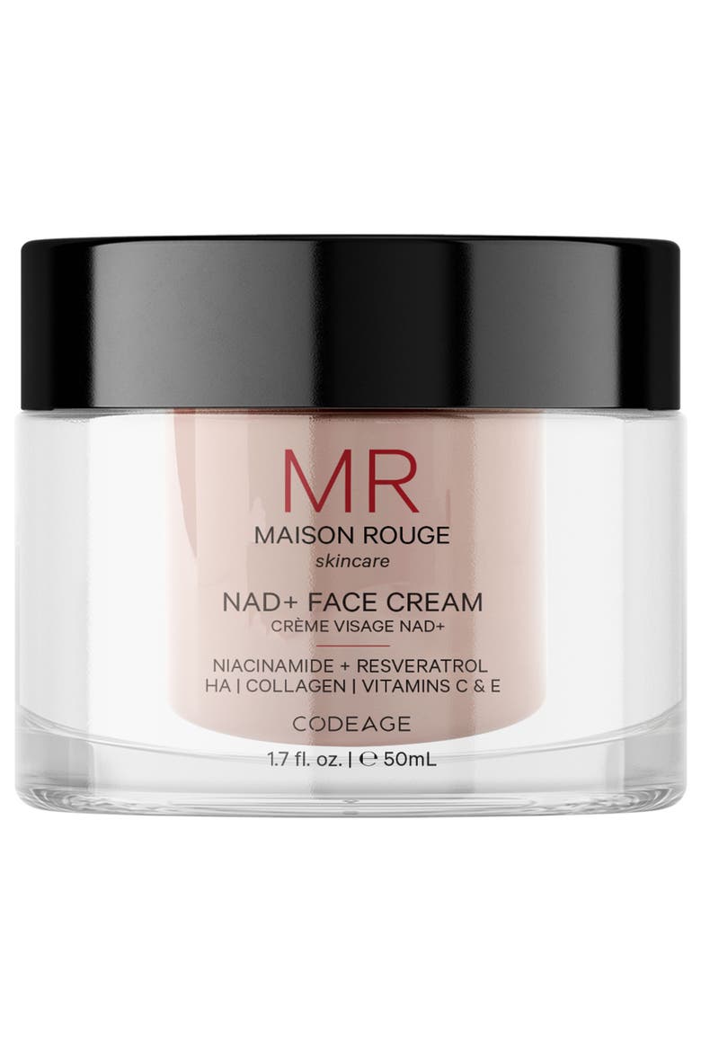 NAD Face Cream + Resveratrol Niacinamide & Collagen, Main, color, White