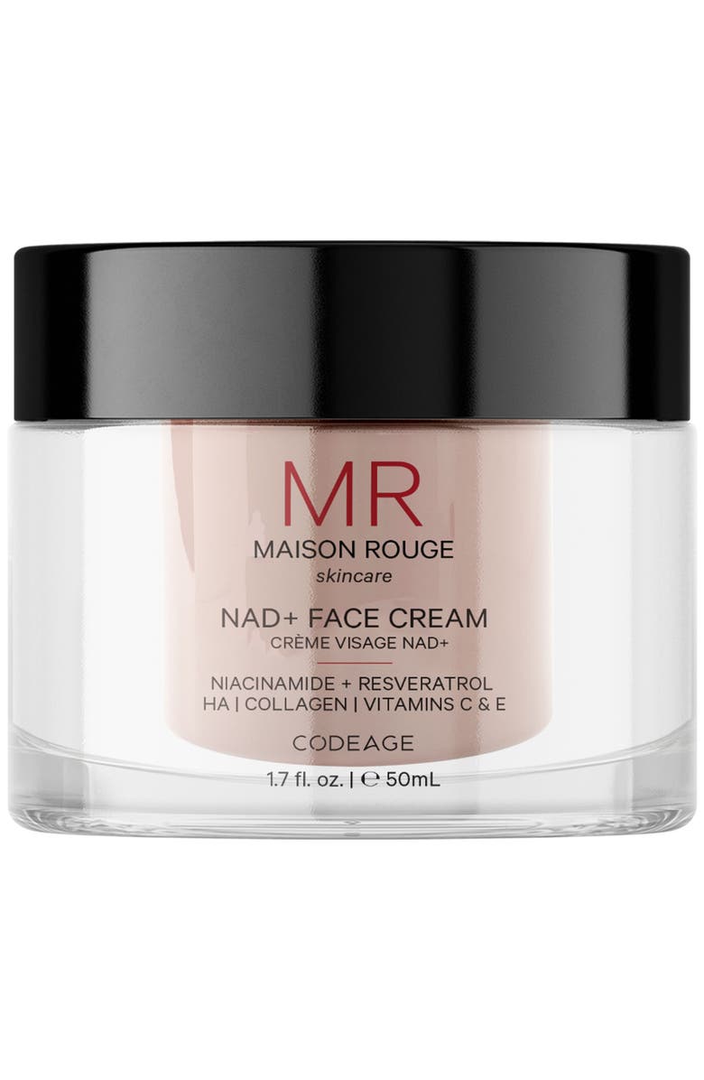 Codeage NAD Face Cream + Resveratrol Niacinamide & Collagen, Main, color, White