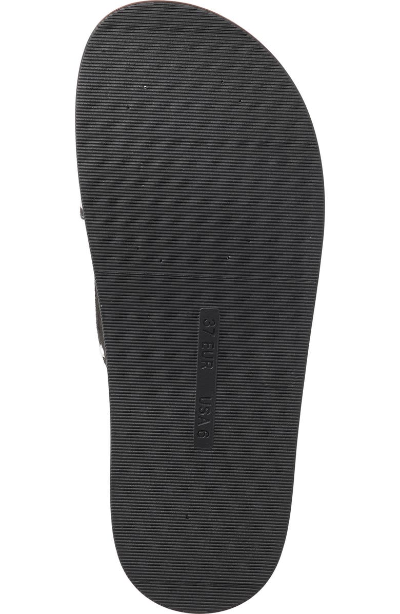 NEW YORK AND COMPANY Barnett Stud Crisscross Slide Sandal, Alternate, color, Black