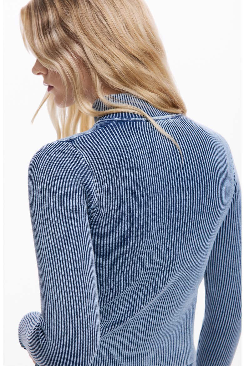 Thick Gauge Front Zip Jacket, Alternate, color, BLUE