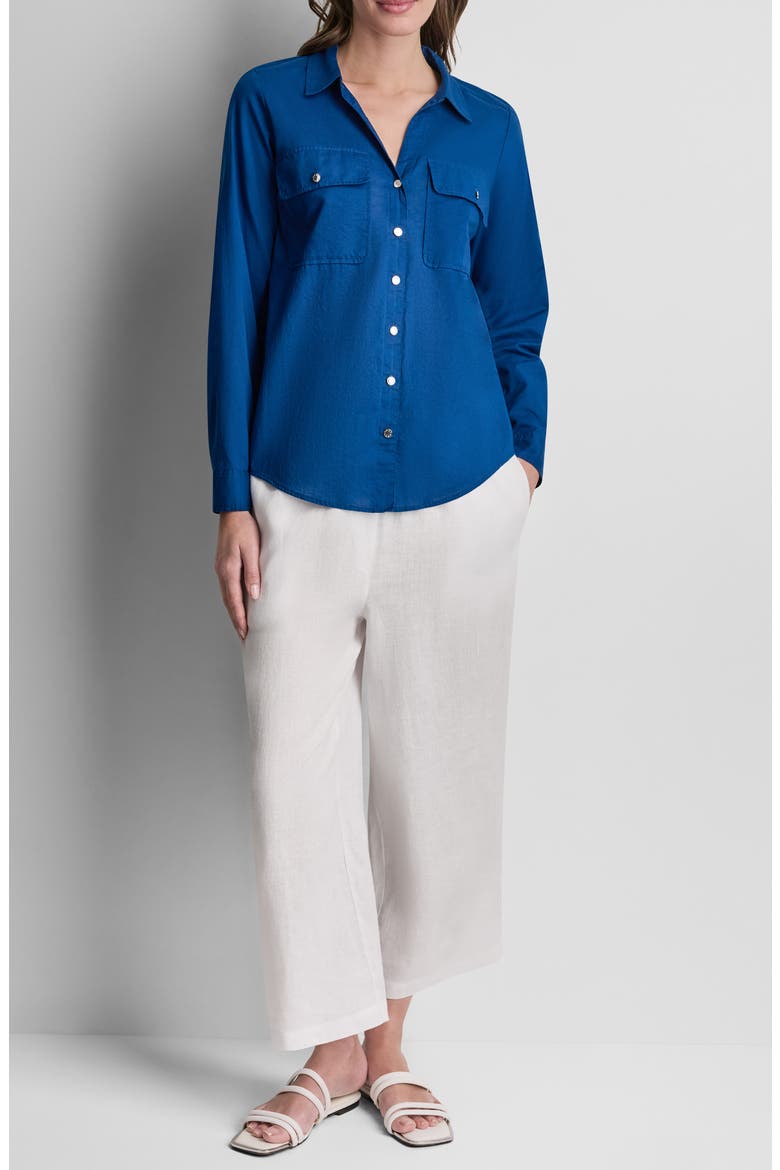 Short Sleeve Roll Tab Shirt, Alternate, color, COBALT