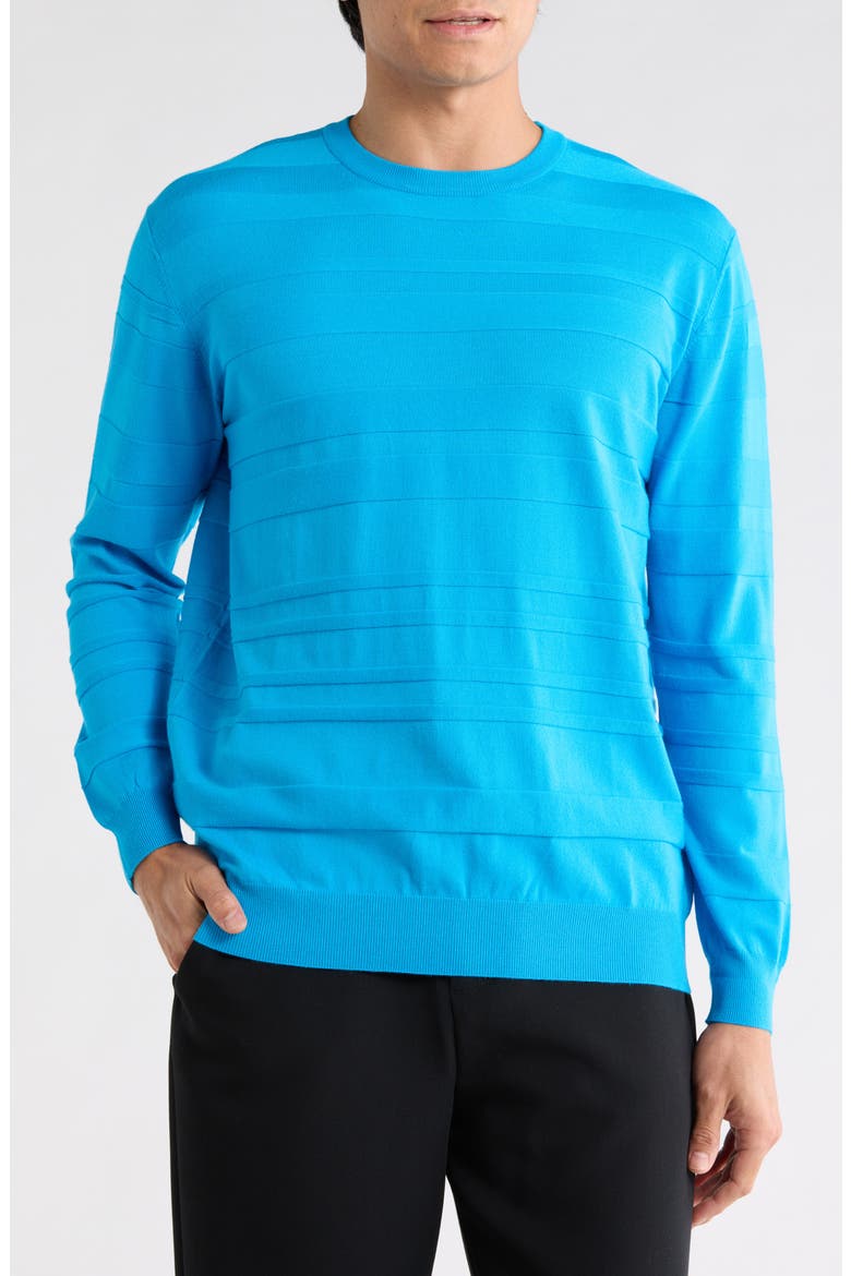 Stripe Sweater, Main, color, AQUA